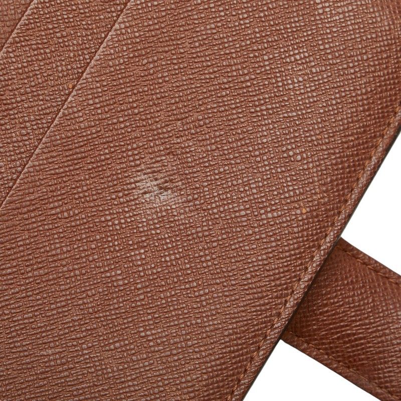 Louis Vuitton Louis Vuitton Louis Vuitton Monogram Bifold Wallet Brown PVC Leather Canvas Short Wallet M61207 in Very Good Condition Size ONE SIZE - 8 Thumbnail