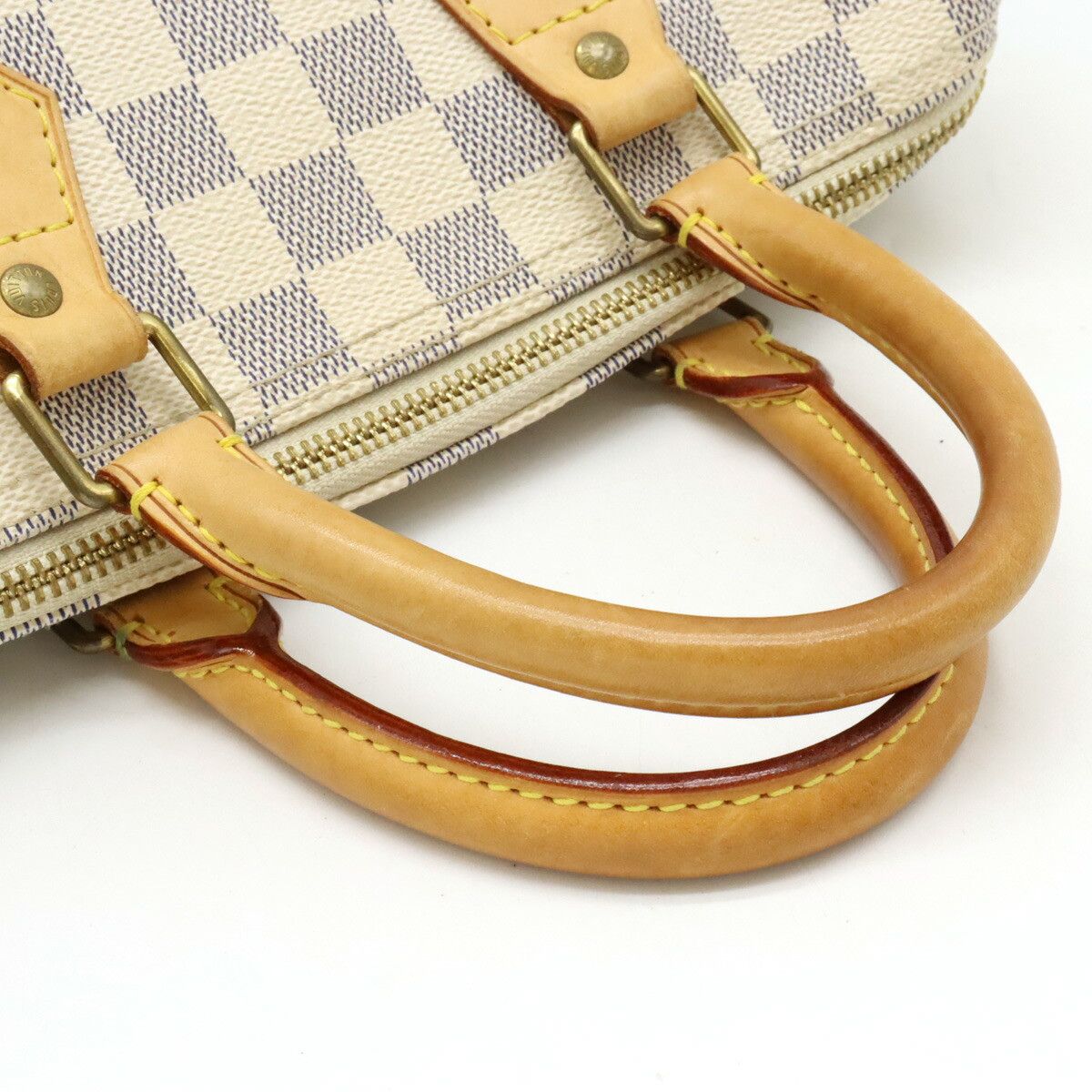 Louis Vuitton Louis Vuitton Louis Vuitton Damier Azur Speedy 25 Handbag Canvas Handbag N41534 in Very Good Condition Size ONE SIZE - 4 Thumbnail