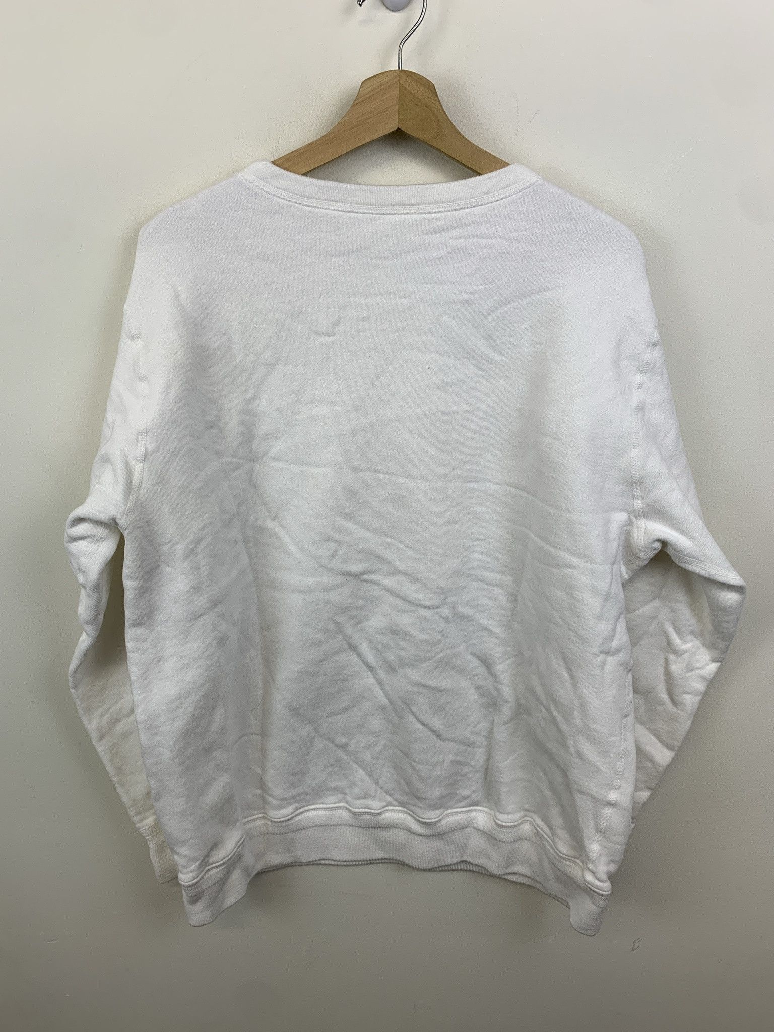Vintage Vintage Crewneck 1990s Blank White Crewneck Size XL Size US XL / EU 56 / 4 - 2 Thumbnail