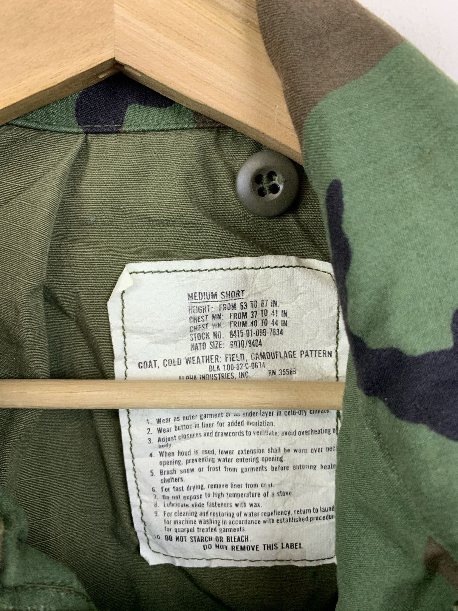 Other Vintage Military Forest Camo BDU M51 Field Coat Size Medium Small Size US M / EU 48-50 / 2 - 2 Thumbnail