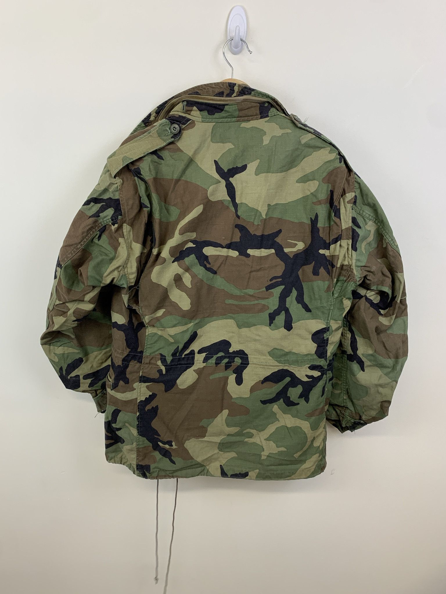 Other Vintage Military Forest Camo BDU M51 Distressed Field Coat Size Medium Regular Size US M / EU 48-50 / 2 - 3 Thumbnail
