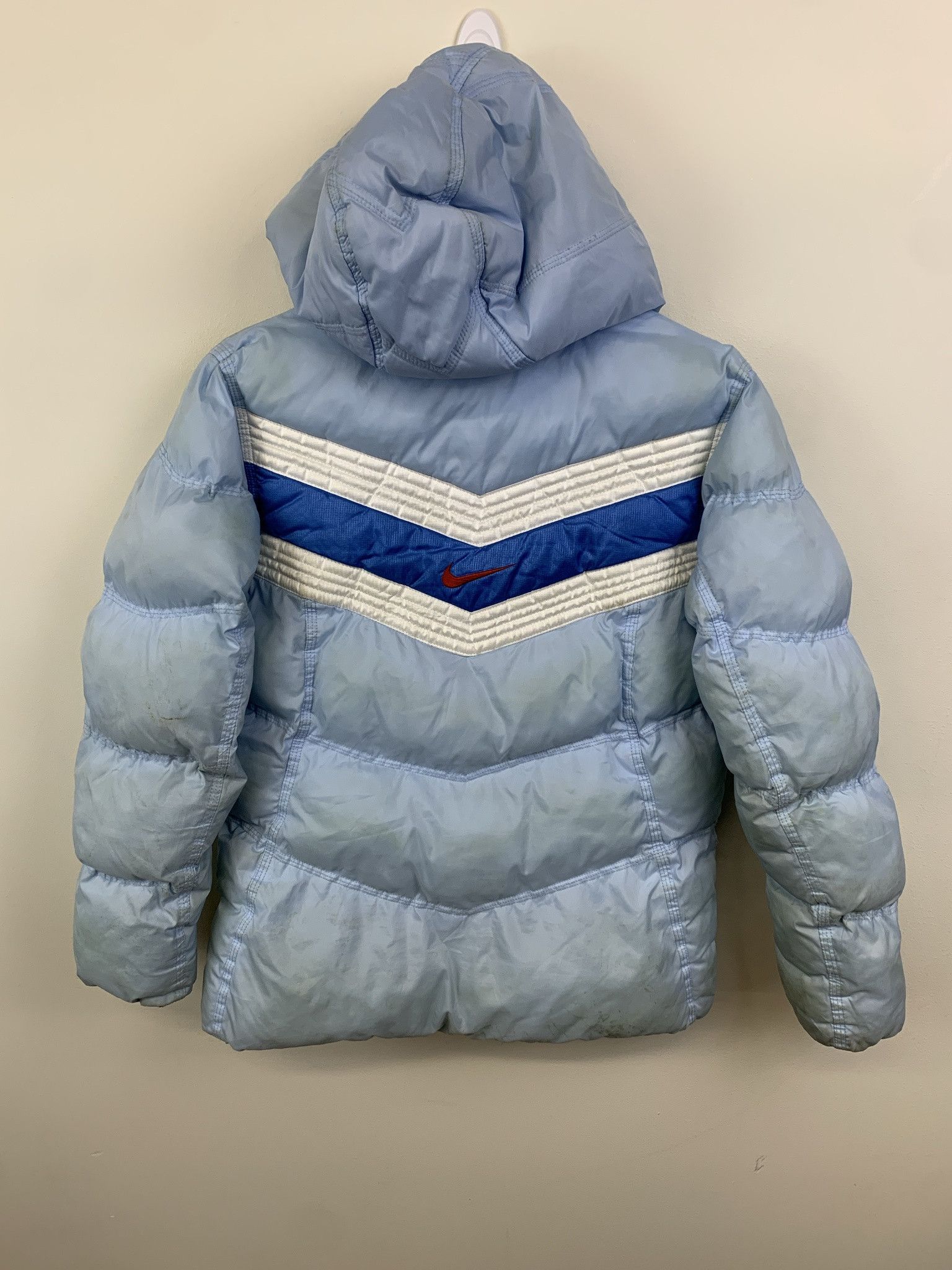 Nike Vintage 1990s Nike Puffer Jacket Nike Swoosh Fleece Lined Puffer Coat Size XS Size US XS / EU 42 / 0 - 4 Thumbnail
