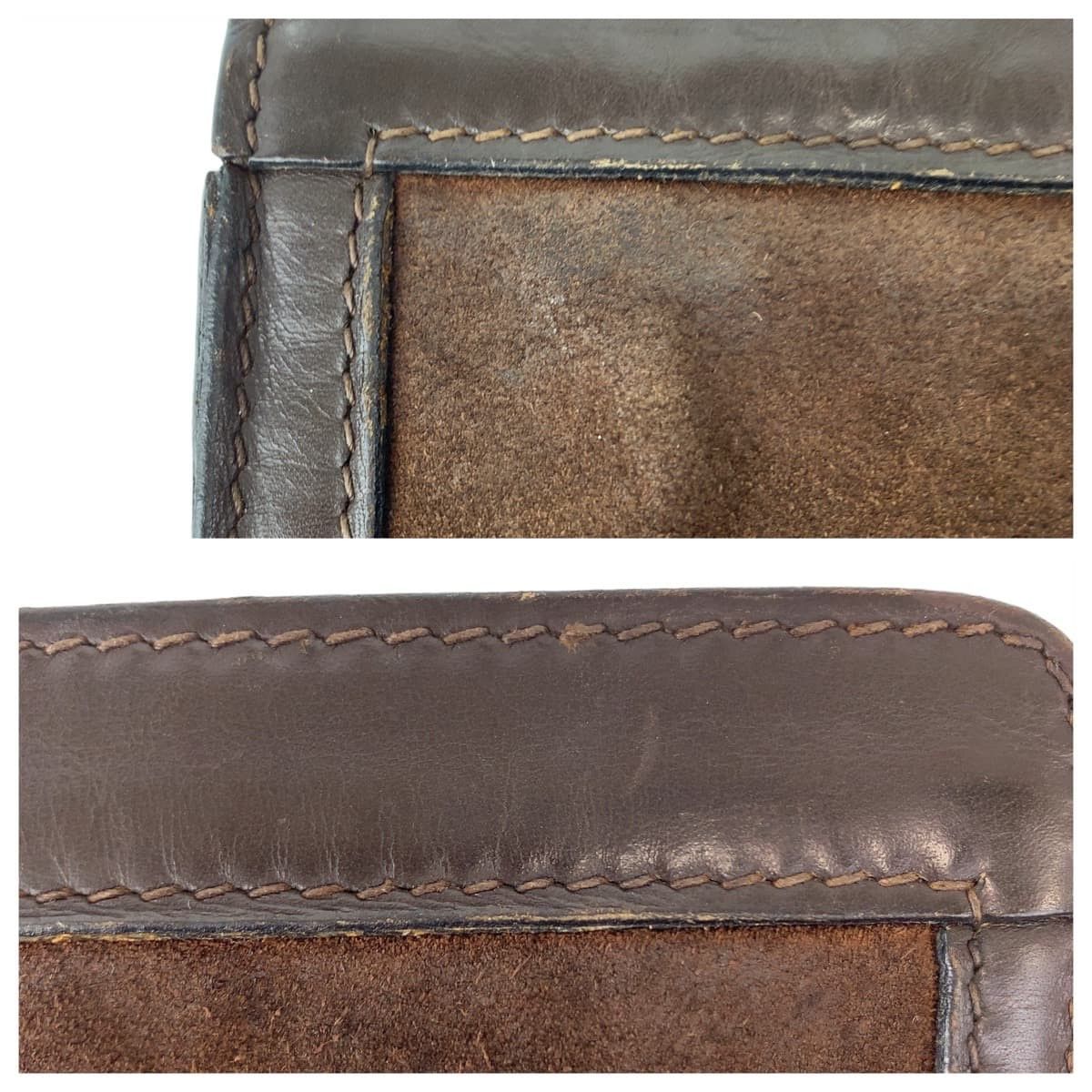 Gucci Gucci Gucci Vintage Suede Leather Clutch Bag Leather Clutch Bag Size ONE SIZE - 6 Thumbnail