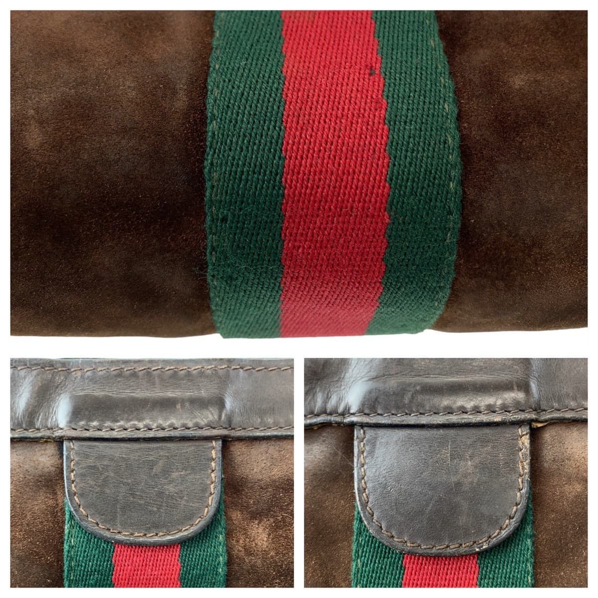 Gucci Gucci Gucci Vintage Suede Leather Clutch Bag Leather Clutch Bag Size ONE SIZE - 5 Thumbnail