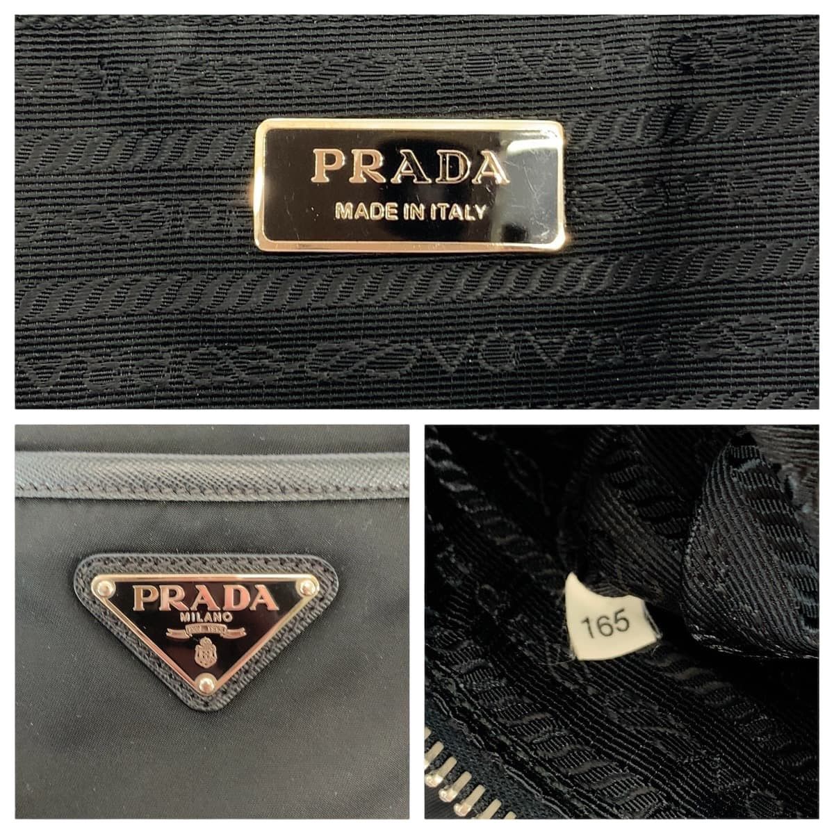 Prada Prada Prada Nylon Tessuto Logo Tote Bag Canvas Tote Bag BR2288 Size ONE SIZE - 4 Thumbnail