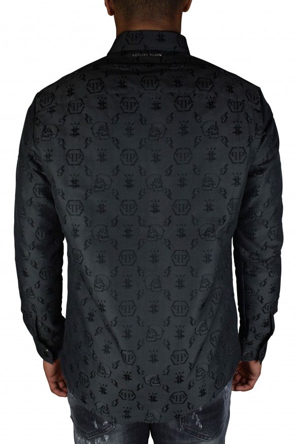 Philipp Plein LS Monogram shirt Size US L / EU 52-54 / 3 - 3 Thumbnail