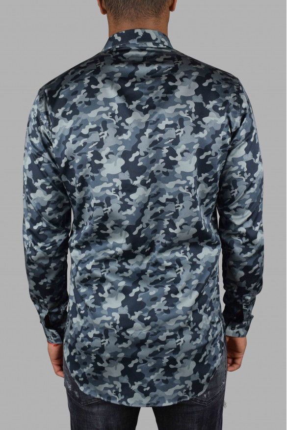 Philipp Plein LS Camouflage shirt Size US M / EU 48-50 / 2 - 3 Thumbnail