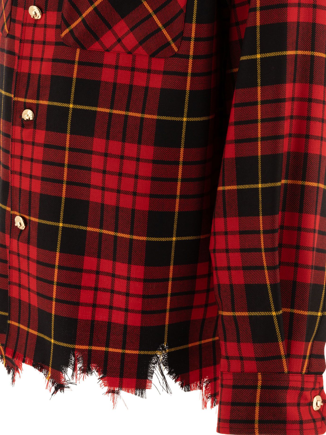Alexander McQueen Distressed Tartan Overshirt Size US S / EU 44-46 / 1 - 4 Thumbnail