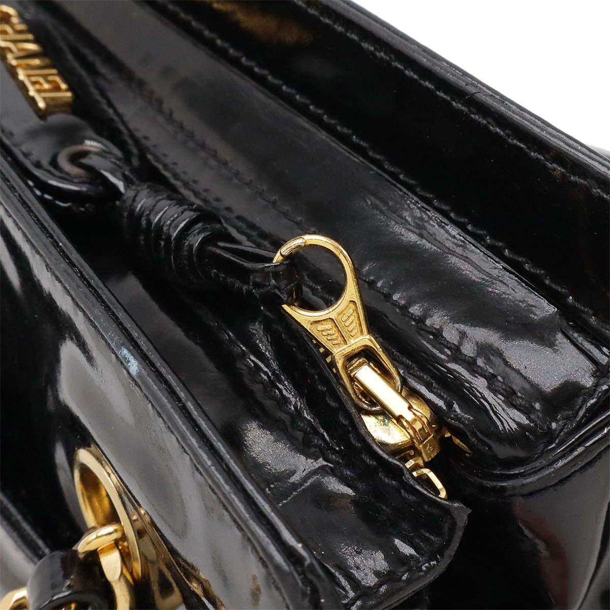 Chanel Chanel Chanel Coco Mark Chain Shoulder Bag Black Leather Shoulder Bag in Very Good Condition Size ONE SIZE - 4 Thumbnail