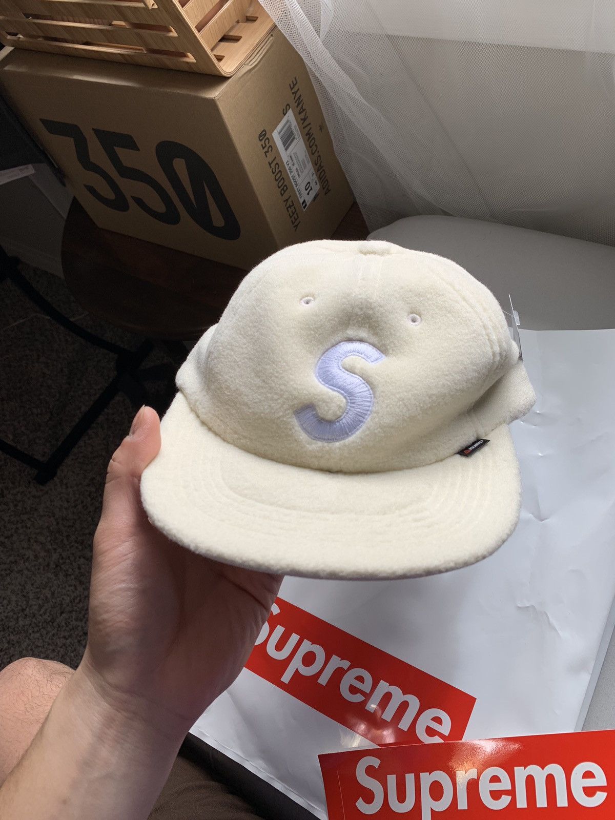 Supreme Polartec offers S Logo 6-Panel “Natural”