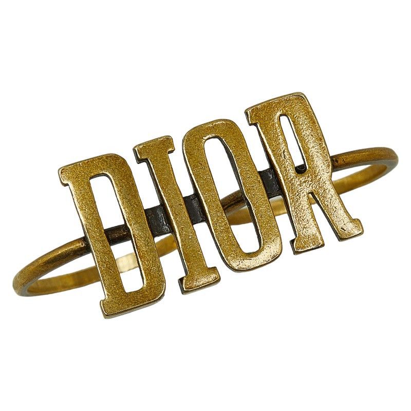 Dior Dior Dior Logo Gold Plated Ring Metal Ring in Very Good Condition Size ONE SIZE - 4 Thumbnail