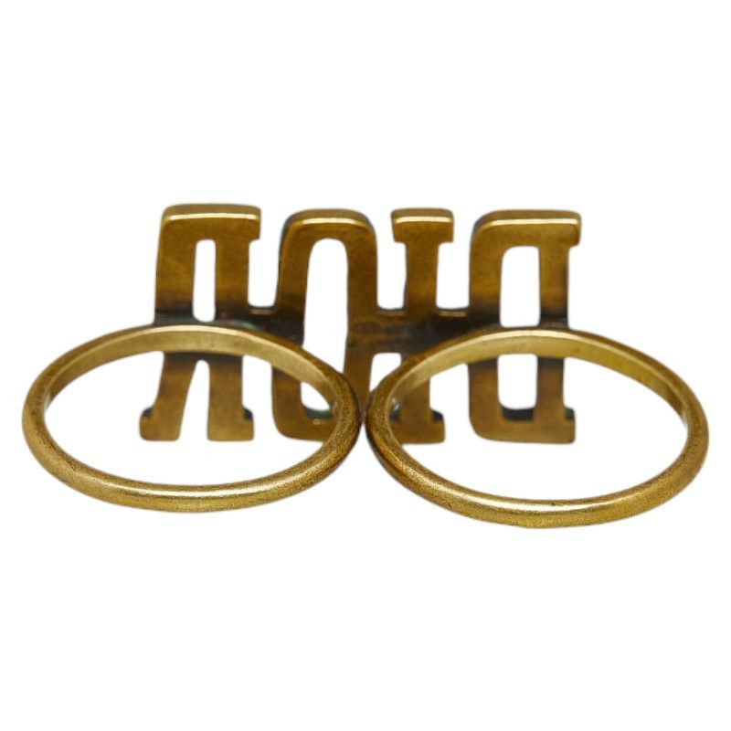 Dior Dior Dior Logo Gold Plated Ring Metal Ring in Very Good Condition Size ONE SIZE - 3 Thumbnail