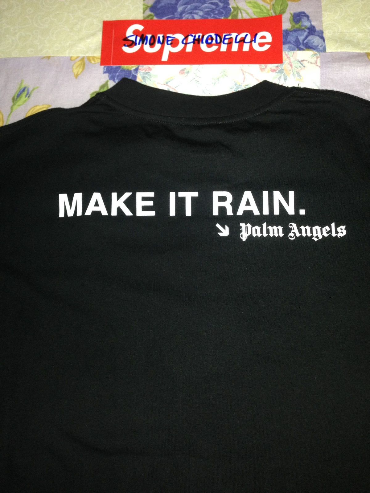 Palm angels make it rain t shirt online