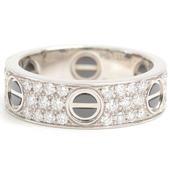 Cartier Cartier Cartier Love Ring Diamond White Gold 59 Metal Ring 76214 in Great Condition Size ONE SIZE - 3 Thumbnail