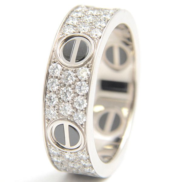 Cartier Cartier Cartier Love Ring Diamond White Gold 59 Metal Ring 76214 in Great Condition Size ONE SIZE - 4 Thumbnail