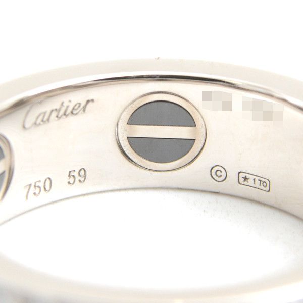 Cartier Cartier Cartier Love Ring Diamond White Gold 59 Metal Ring 76214 in Great Condition Size ONE SIZE - 5 Thumbnail