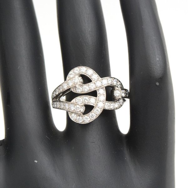 Cartier Cartier Cartier Diamond Ring 750WG White Gold Metal Ring 76212 in Great Condition Size ONE SIZE - 7 Thumbnail