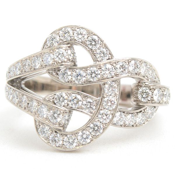 Cartier Cartier Cartier Diamond Ring 750WG White Gold Metal Ring 76212 in Great Condition Size ONE SIZE - 4 Thumbnail