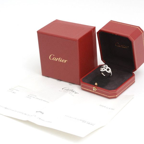 Cartier Cartier Cartier Diamond Ring 750WG White Gold Metal Ring 76212 in Great Condition Size ONE SIZE - 8 Thumbnail