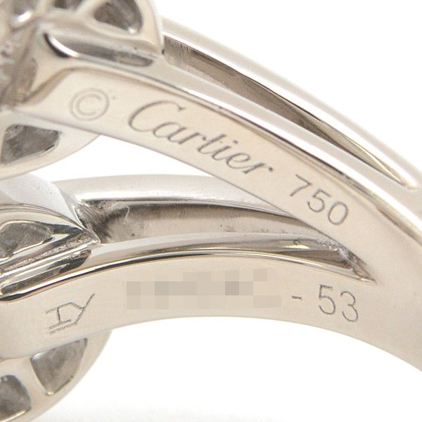 Cartier Cartier Cartier Diamond Ring 750WG White Gold Metal Ring 76212 in Great Condition Size ONE SIZE - 5 Thumbnail