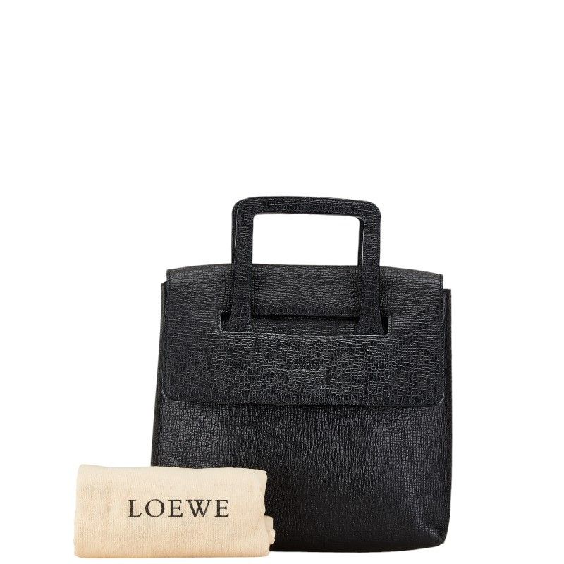 Loewe Loewe Loewe Leather Handbag Black Leather Handbag in Good Condition Size ONE SIZE - 9 Thumbnail