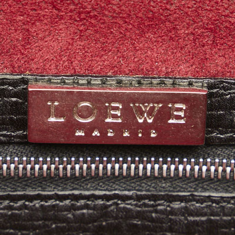 Loewe Loewe Loewe Leather Handbag Black Leather Handbag in Good Condition Size ONE SIZE - 8 Thumbnail