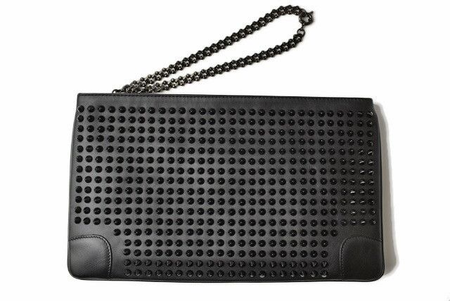 Christian Louboutin Christian Louboutin Christian Louboutin Leather Clutch/Shoulder Bag Leather Clutch Bag m2208-15-lbt in Pristine Condition Size ONE SIZE - 8 Thumbnail