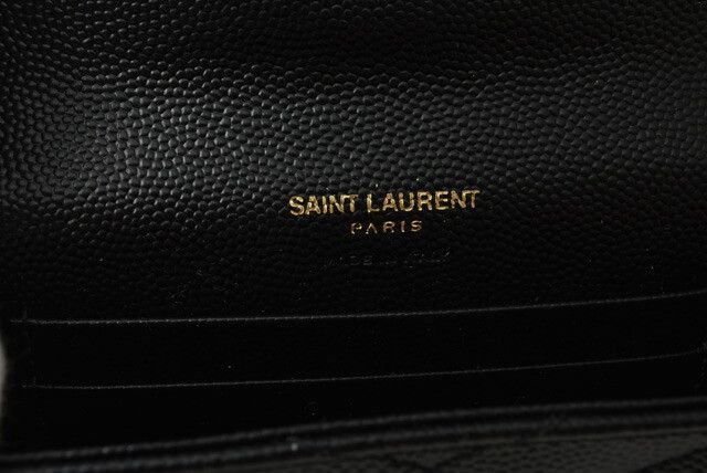 Yves Saint Laurent Yves Saint Laurent Saint Laurent Mini Wallet Card Case Black Leather Card Case in Pristine Condition Size ONE SIZE - 5 Thumbnail