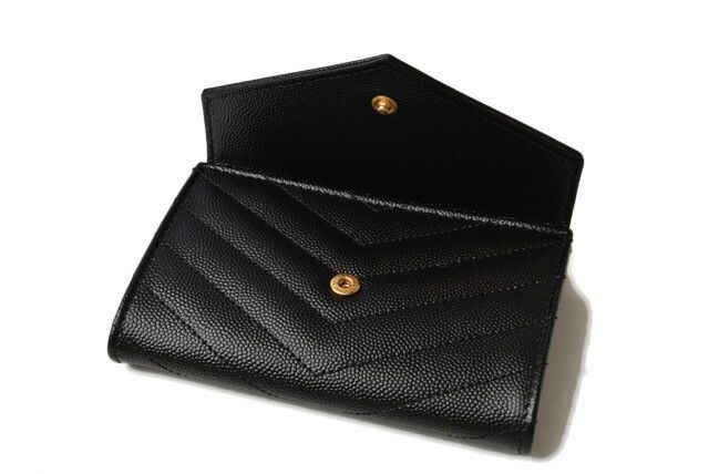 Yves Saint Laurent Yves Saint Laurent Saint Laurent Mini Wallet Card Case Black Leather Card Case in Pristine Condition Size ONE SIZE - 3 Thumbnail