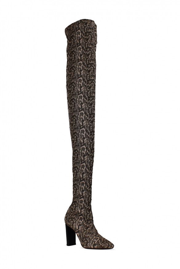 Saint Laurent Paris Moon thigh-high boots Size US 7 / IT 37 - 2 Thumbnail