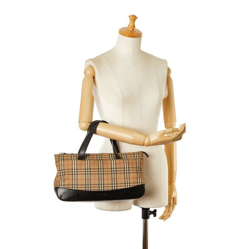 Burberry Burberry Burberry Nova Check Shadow Horse Nylon Leather Tote Canvas Tote Bag in Very Good Condition Size ONE SIZE - 11 Thumbnail