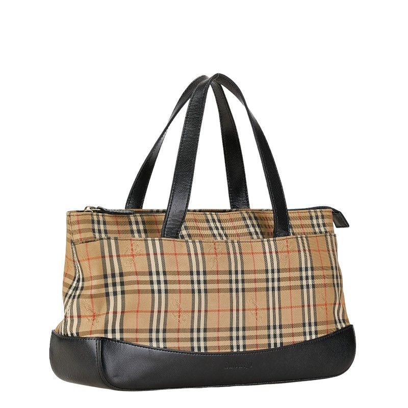 Burberry Burberry Burberry Nova Check Shadow Horse Nylon Leather Tote Canvas Tote Bag in Very Good Condition Size ONE SIZE - 2 Thumbnail