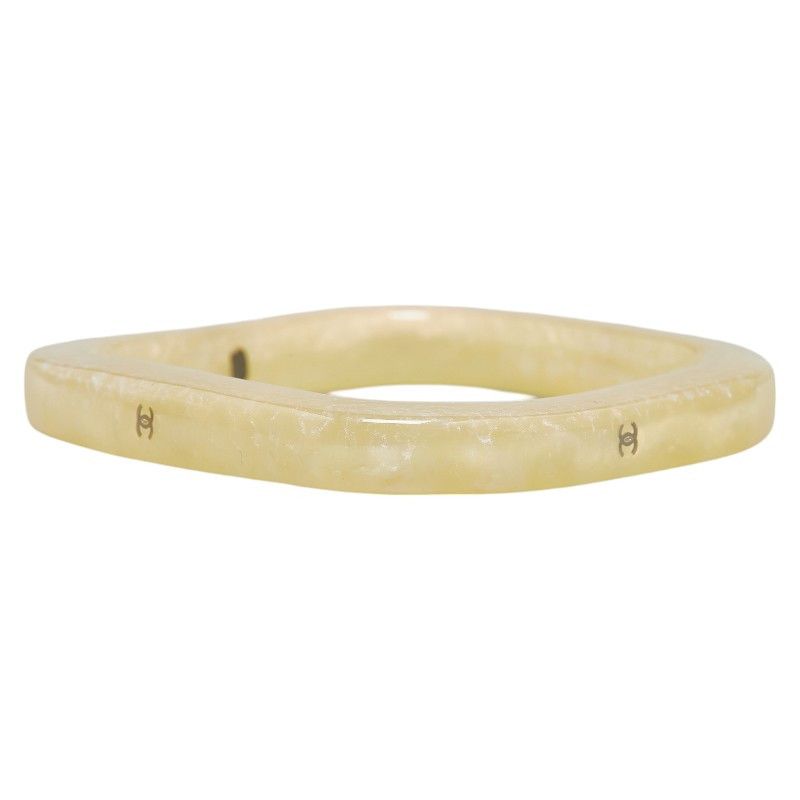 Chanel Chanel Chanel Coco Mark Square Bangle Acrylic Plastic Bangle 99P in Very Good Condition Size ONE SIZE - 2 Thumbnail