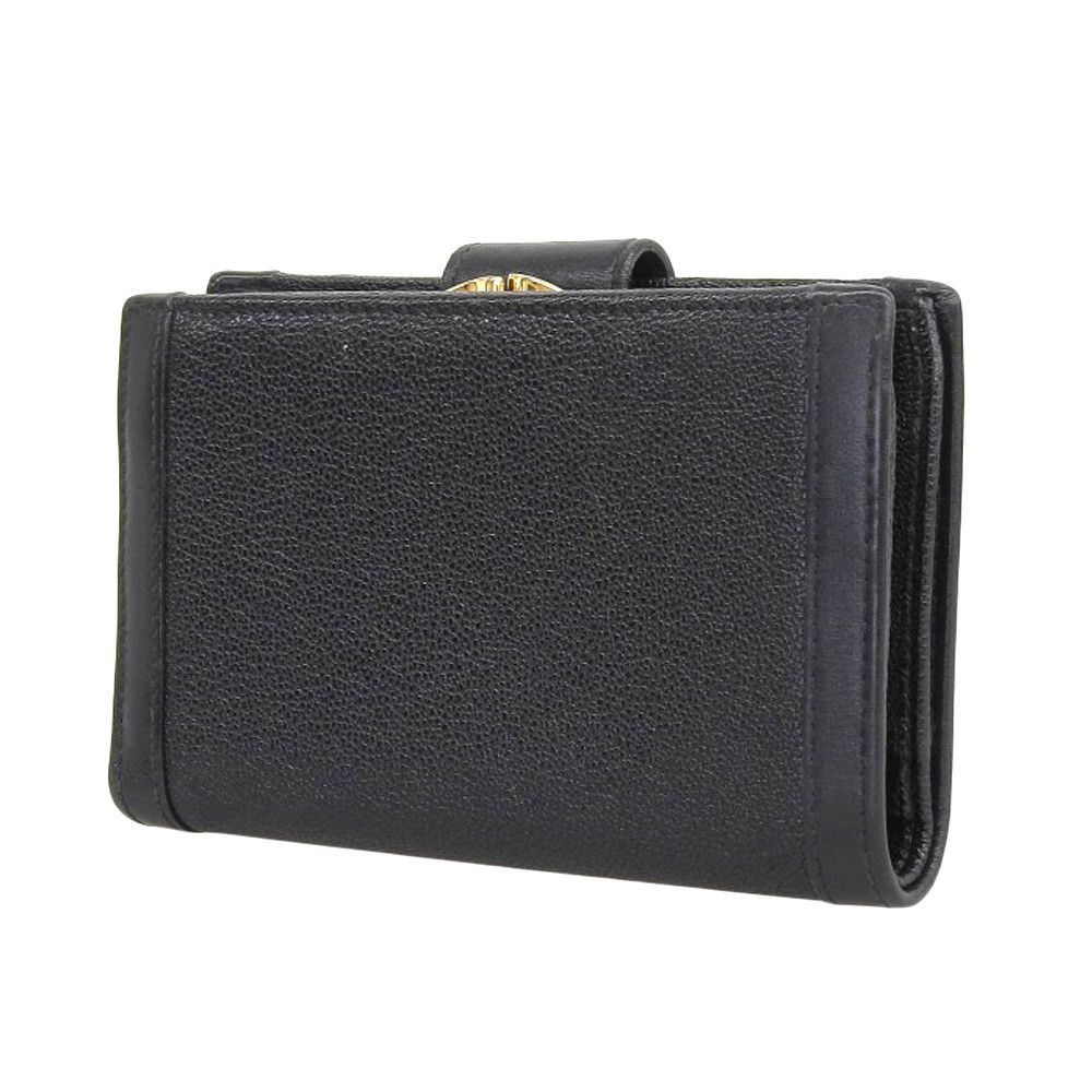 Bvlgari Bvlgari Bvlgari Leather Bvlgari Bvlgari Wallet Black Leather Short Wallet in Very Good Condition Size ONE SIZE - 2 Thumbnail