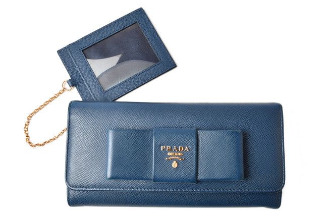 Prada Prada Prada Embossed Leather Long Wallet with Pass Case 1MH132 Leather Long Wallet 1MH132 in Great Condition Size ONE SIZE - 3 Thumbnail