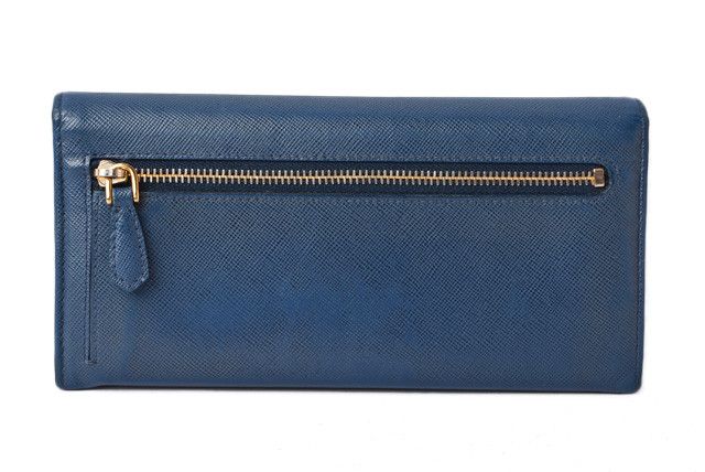 Prada Prada Prada Embossed Leather Long Wallet with Pass Case 1MH132 Leather Long Wallet 1MH132 in Great Condition Size ONE SIZE - 4 Thumbnail