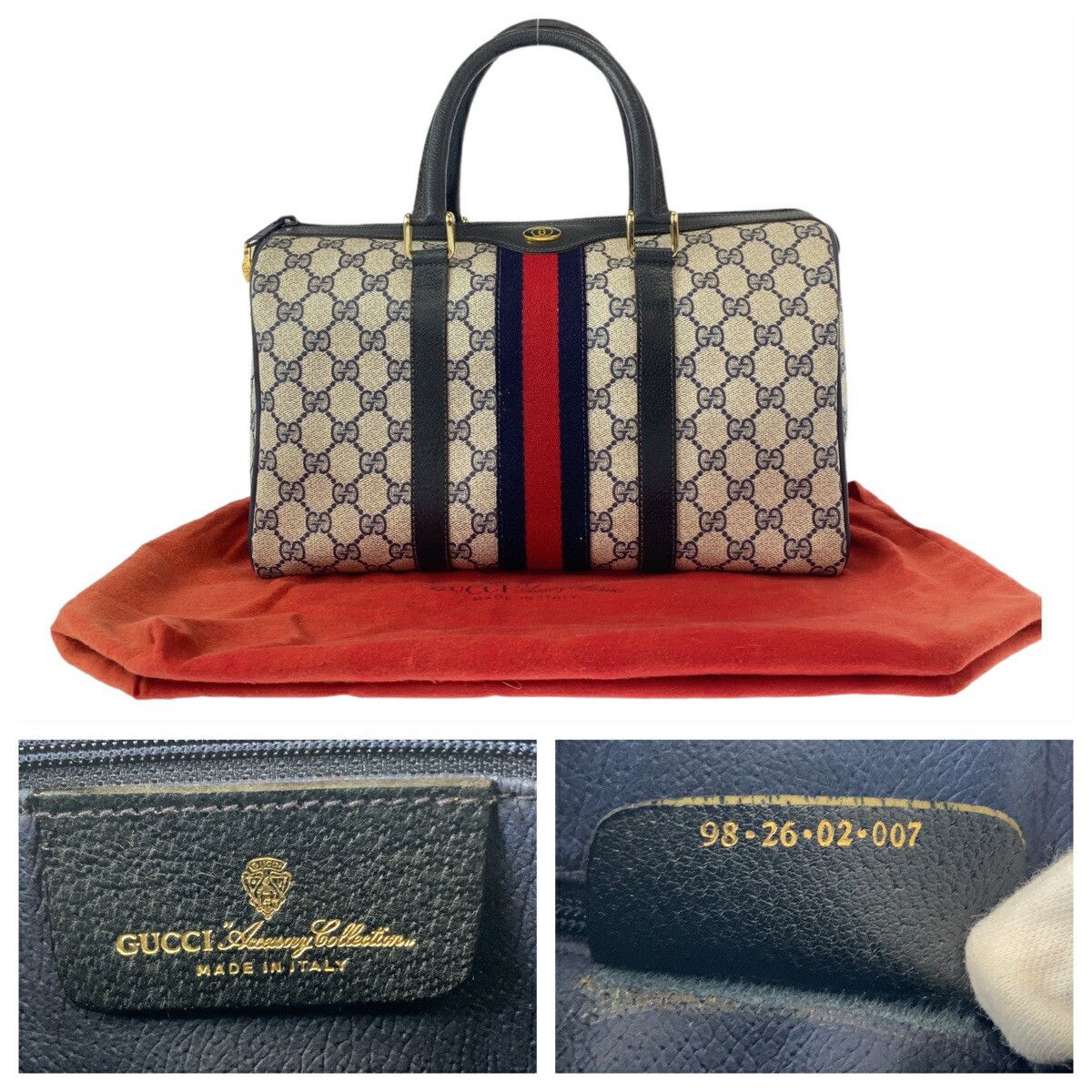 Gucci Gucci Gucci GG Supreme Canvas Boston Bag Handbag Canvas Handbag 982602 in Very Good Condition Size ONE SIZE - 10 Thumbnail