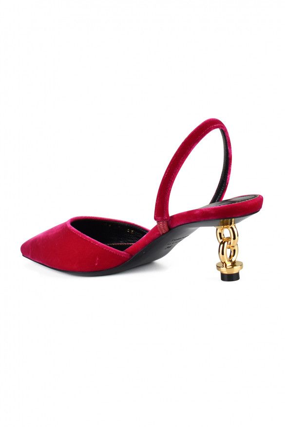 Tom Ford Velvet Chain Heel Slingback Size US 6 / IT 36 - 4 Thumbnail
