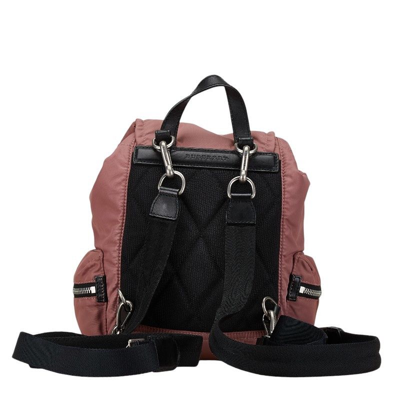 Burberry Burberry Burberry Nylon Logo Backpack Wine Red Canvas Backpack in Very Good Condition Size ONE SIZE - 3 Thumbnail