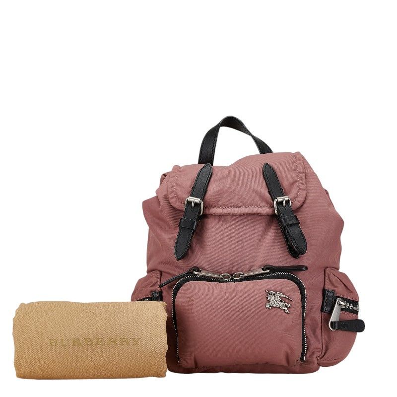 Burberry Burberry Burberry Nylon Logo Backpack Wine Red Canvas Backpack in Very Good Condition Size ONE SIZE - 10 Thumbnail