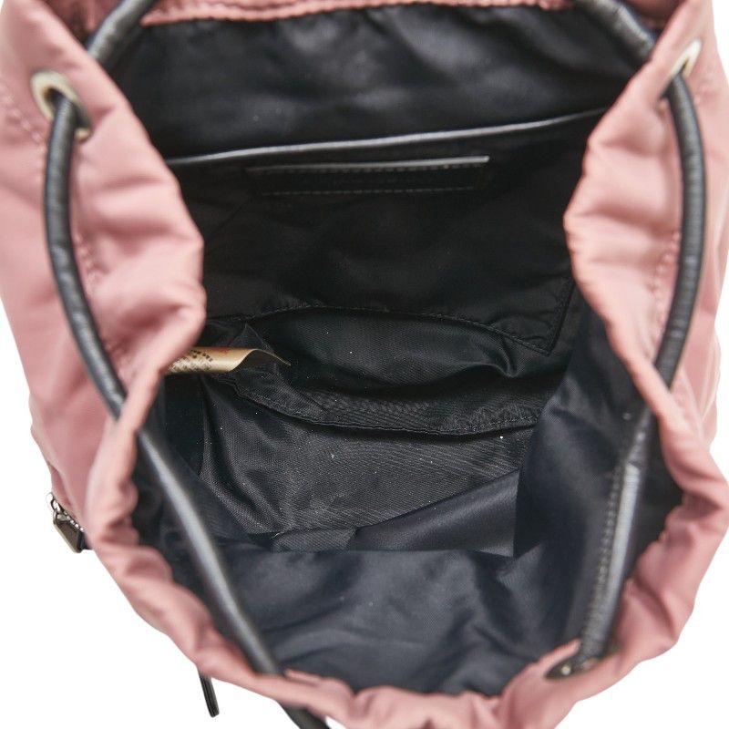 Burberry Burberry Burberry Nylon Logo Backpack Wine Red Canvas Backpack in Very Good Condition Size ONE SIZE - 6 Thumbnail