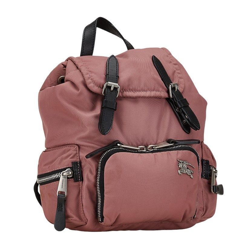 Burberry Burberry Burberry Nylon Logo Backpack Wine Red Canvas Backpack in Very Good Condition Size ONE SIZE - 2 Thumbnail