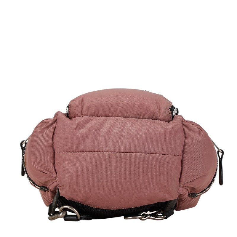 Burberry Burberry Burberry Nylon Logo Backpack Wine Red Canvas Backpack in Very Good Condition Size ONE SIZE - 4 Thumbnail