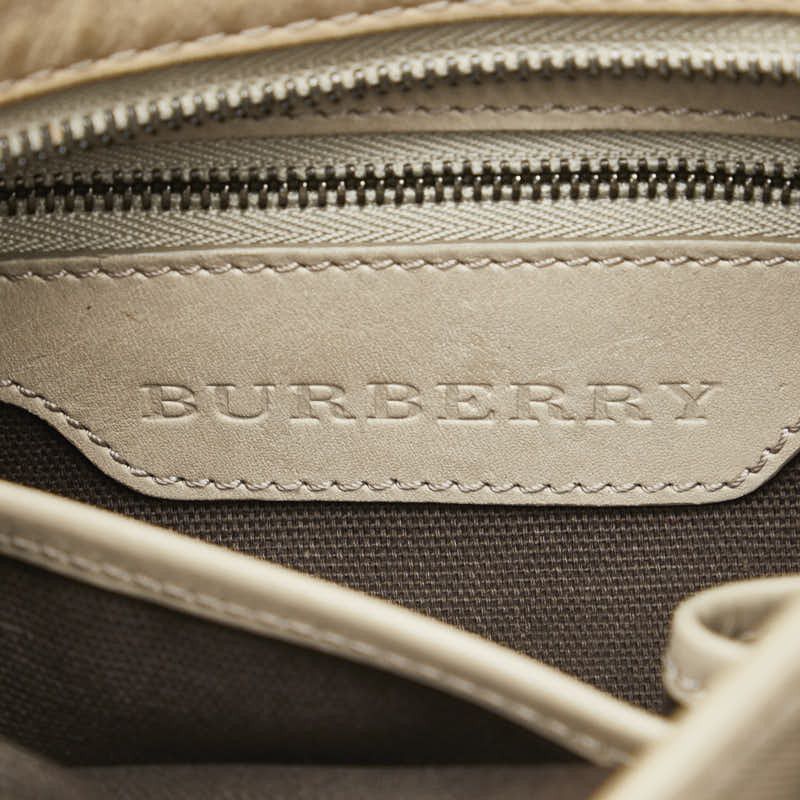 Burberry Burberry Burberry Check PVC Leather Handbag Canvas Handbag in Very Good Condition Size ONE SIZE - 7 Thumbnail