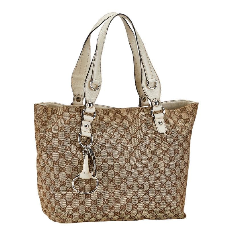 Gucci Gucci Gucci GG Canvas Horsebit Tote Bag 229852 Canvas Tote Bag 229852 in Very Good Condition Size ONE SIZE - 2 Thumbnail
