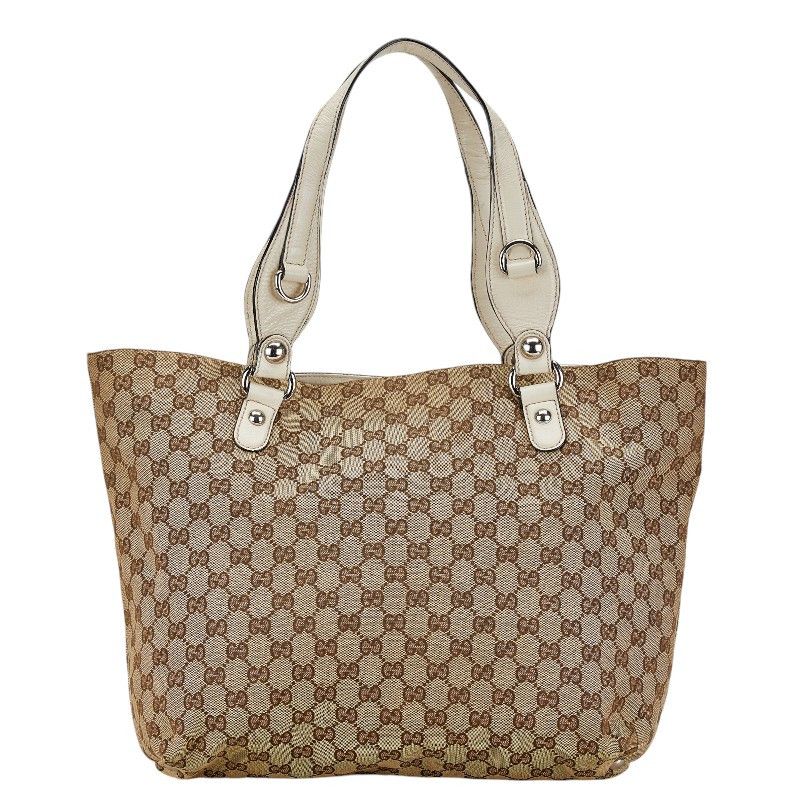 Gucci Gucci Gucci GG Canvas Horsebit Tote Bag 229852 Canvas Tote Bag 229852 in Very Good Condition Size ONE SIZE - 3 Thumbnail