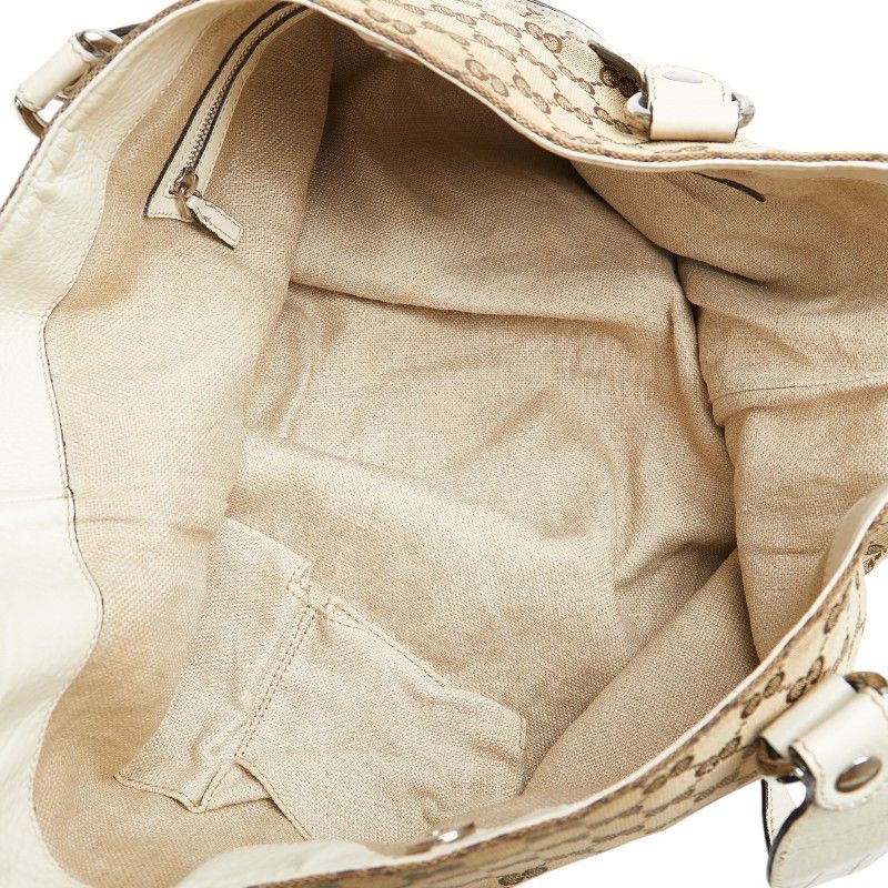 Gucci Gucci Gucci GG Canvas Horsebit Tote Bag 229852 Canvas Tote Bag 229852 in Very Good Condition Size ONE SIZE - 6 Thumbnail