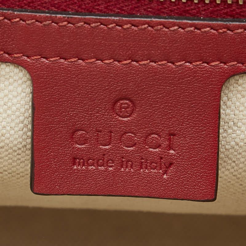Gucci Gucci Gucci Micro GG 2WAY Handbag Shoulder Bag Red Leather Handbag 309617 in Very Good Condition Size ONE SIZE - 11 Thumbnail