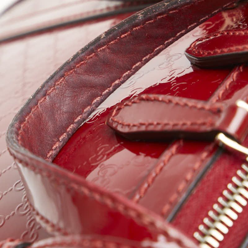 Gucci Gucci Gucci Micro GG 2WAY Handbag Shoulder Bag Red Leather Handbag 309617 in Very Good Condition Size ONE SIZE - 7 Thumbnail
