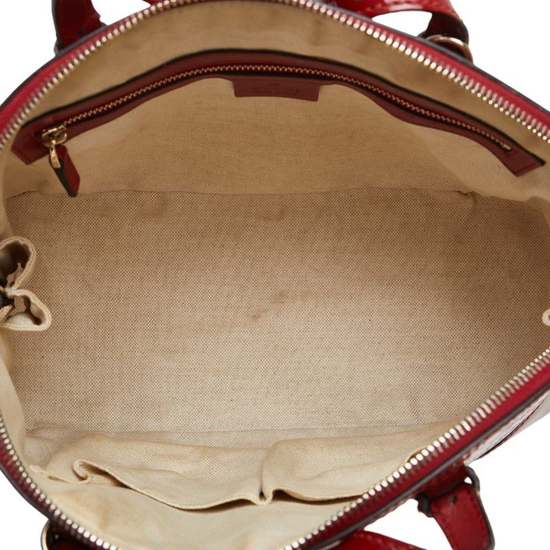 Gucci Gucci Gucci Micro GG 2WAY Handbag Shoulder Bag Red Leather Handbag 309617 in Very Good Condition Size ONE SIZE - 9 Thumbnail
